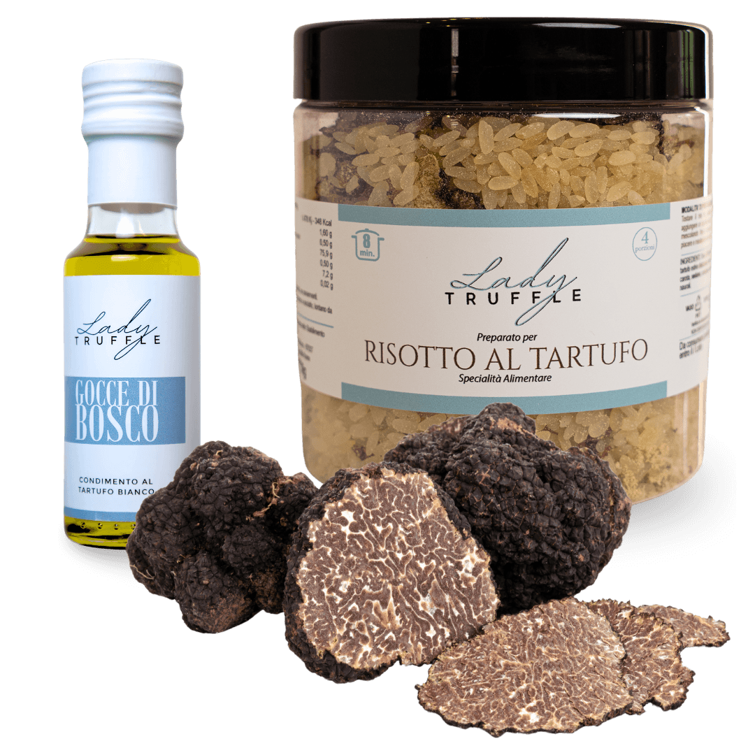 Kit Risotto al Tartufo con Tartufo Fresco Uncinato e Gocce di bosco